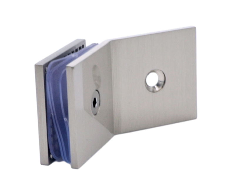 Latón sólido 135 grados Montaje de pared Offset Bisagras de la puerta de ducha de placa trasera SC303