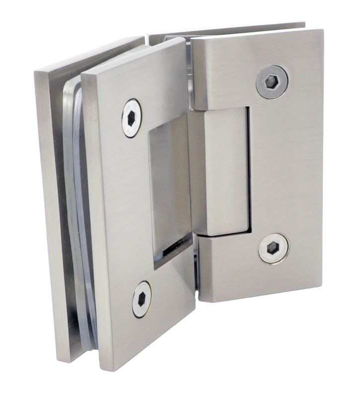 Solid Brass 135 Premium Bisagra de ducha de acero inoxidable sin marco SH305
