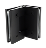 Bisagra de ducha de vidrio a vidrio de 90 grados de latón sólido SH506-MB