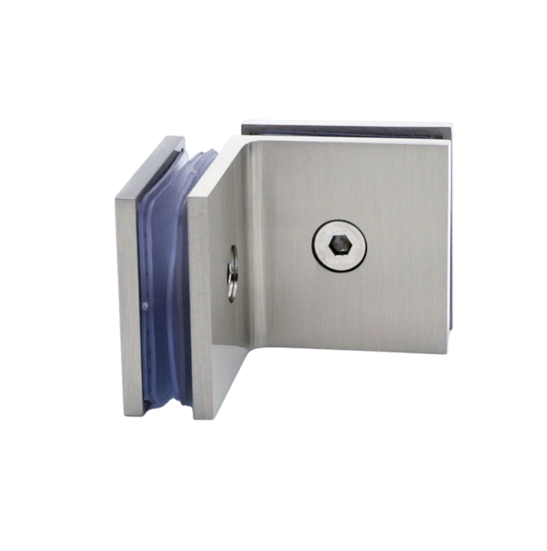 Latón sólido 90 grados Montaje de pared Offset Bisagras de la puerta de ducha de placa trasera SC306