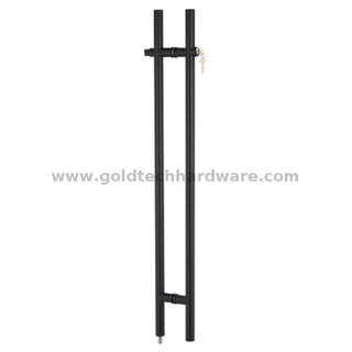 Tirador negro de acero inoxidable B504