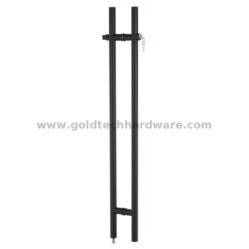 Manija moderna de puerta corrediza de vidrio de acero inoxidable