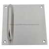 Manillón Acero Inox 115mm y Pulsador 160x160x2.0mm Escuadra 160x160 Placa fijación vista E100V-E4