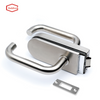 Manijas de palanca de cerradura de puerta de vidrio de aluminio de alta calidad