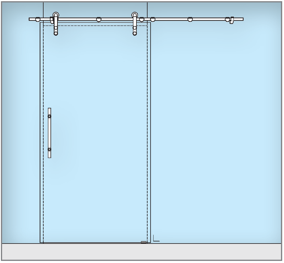 Sistema de herrajes para puertas correderas I102