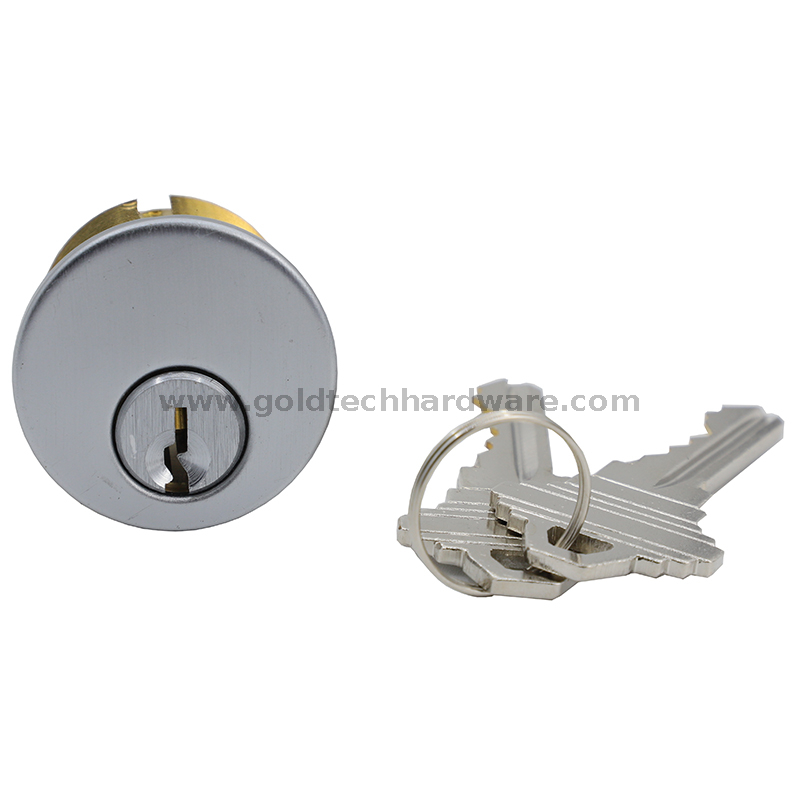 Cilindro de embutir de cerradura estándar ANSI A156.5 de 1-1/8 pulgadas de longitud, chavetero C200C Schlage