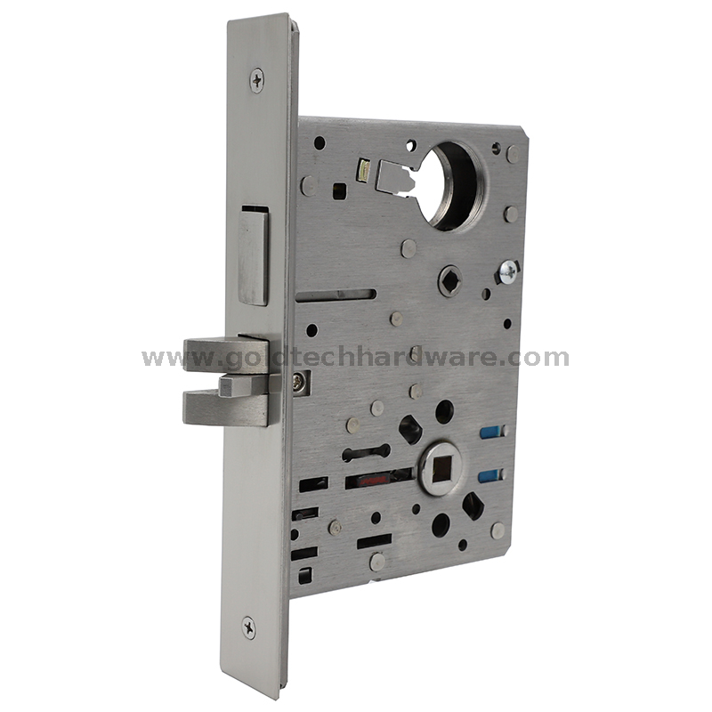 SUS304 American ANSI/BHMA A156.13 Cerradura de puerta de embutir con certificación UL B213 Función de bloqueo de salida o dormitorio 