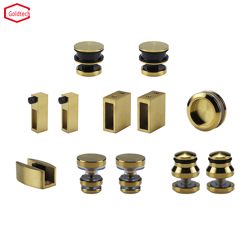 Kit de puerta corredera de recintos de vidrio sin marco