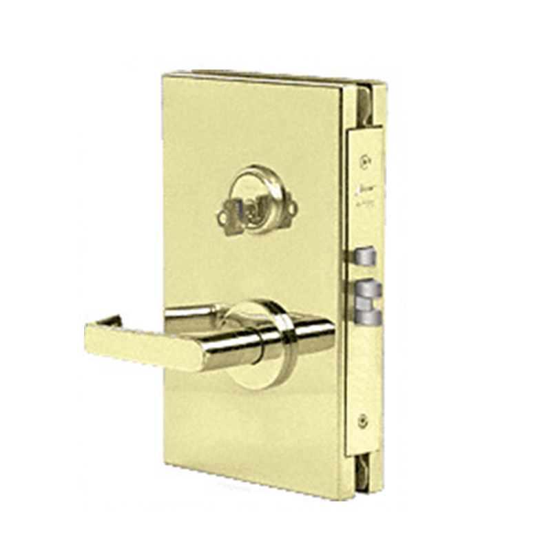 Hardware de puertas de vidrio de oficina acero inoxidable 6 "x 10 " STOREROM Center Lock GML610-SL