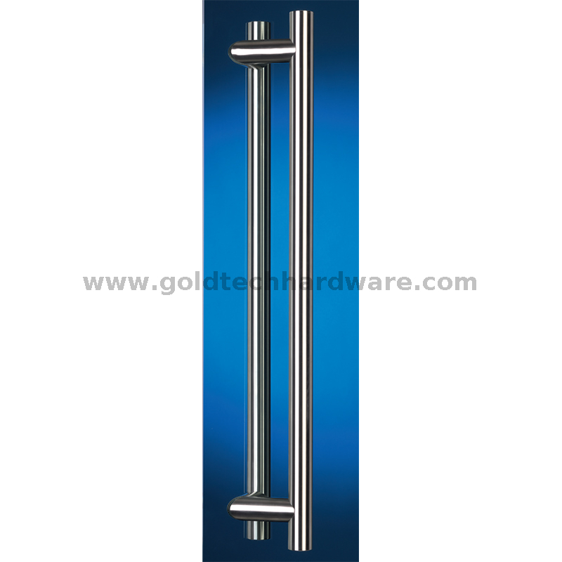 Manija de puerta de vaivén de vidrio de granero de acero inoxidable de alta calidad y grado comercial