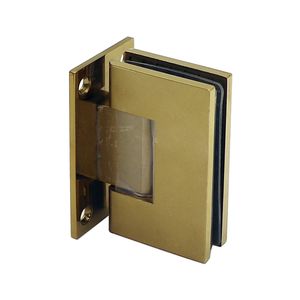 Bisagra de puerta de ducha de oro de latón sólido de 90 grados