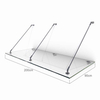 Marquesina de vidrio de acero inoxidable P200 