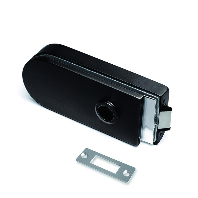 Cerradura y llave para puerta corredera de cristal.