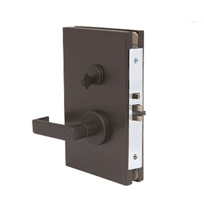 Hardware de puertas de vidrio de oficina acero inoxidable 6 "x 10 " STOREROM Center Lock GML610-SL