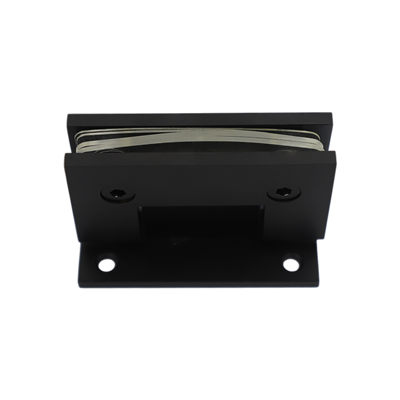 Montaje de pared de latón sólido de 90 grados Bisagra de ducha de placa trasera completa SH302-MB