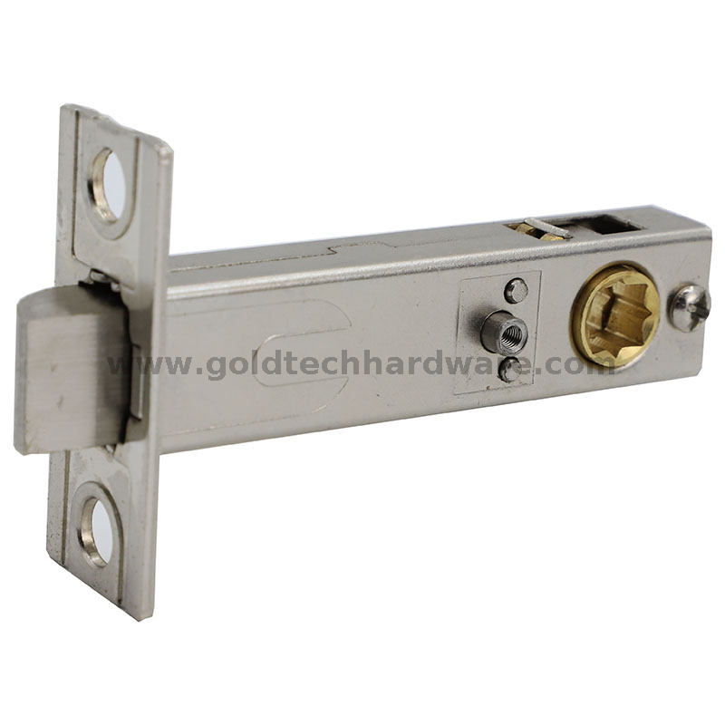 Pestillo de puerta de privacidad tubular con respaldo de 60 grados y 70 mm B303 con perno de latón