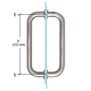 Tirador para puerta de ducha de 8 pulgadas con arandela de metal L102