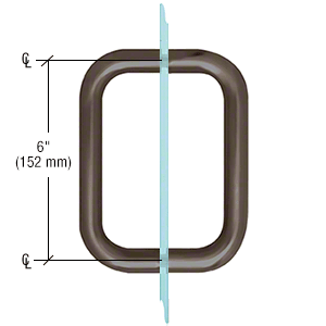 Tirador para puerta de ducha de 6 pulgadas sin arandela de metal L101