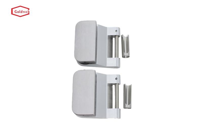 Bisagra de puerta de vidrio de aluminio Bisagra de puerta doméstica con manga
