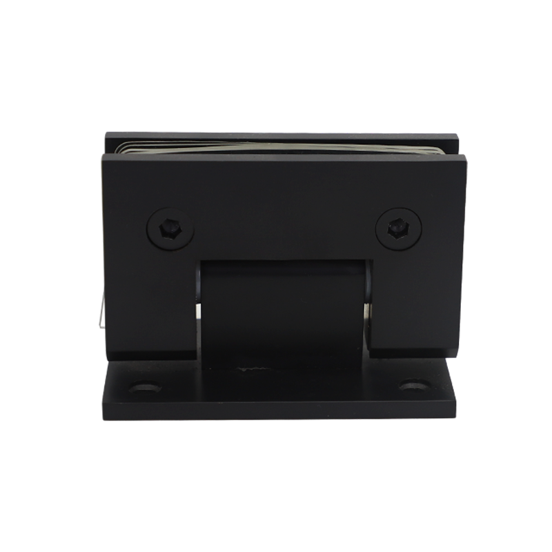 Montaje de pared de latón sólido de 90 grados Bisagra de ducha de placa trasera completa SH302-MB