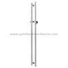 Manija de puerta de vidrio de acero inoxidable barata vendedora caliente