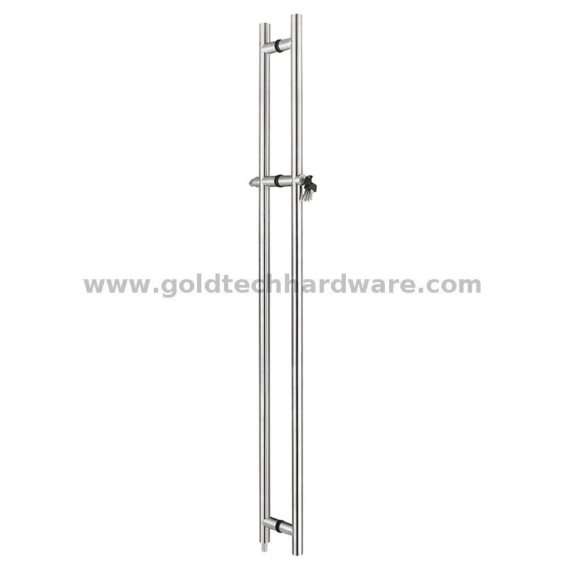 Manija de puerta de vidrio de acero inoxidable barata vendedora caliente