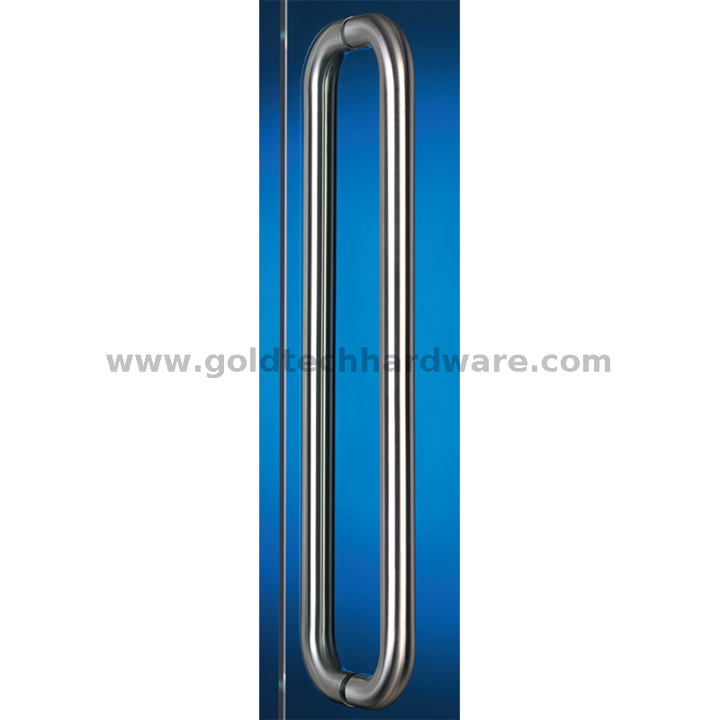 Tiradores de puerta de vidrio comerciales Tirador de puerta con palanca de acero inoxidable