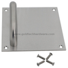 Manillón Acero Inox 115mm y Pulsador 160x160x2.0mm Escuadra 160x160 Placa fijación vista E100V-E4