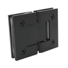 Latón sólido 180 grados Montaje de pared Offset bisagras de la puerta de ducha de placa trasera